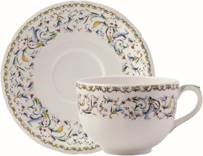 Чашка чайная с блюдцем для завтрака Jumbo