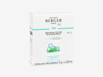 Сменные блоки 2шт для автодиффузора-клипсы Мятная свежесть